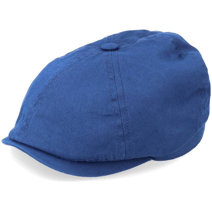 【★百貨店SALE★6/11真夜中2時迄】ステットソン Stetson 【 6-Panel Cap Cotton Twill Blue Flat Cap Men Blue 】 旗がしら 鳥打ち帽 青碧 青碧 メンズ 青碧 青碧