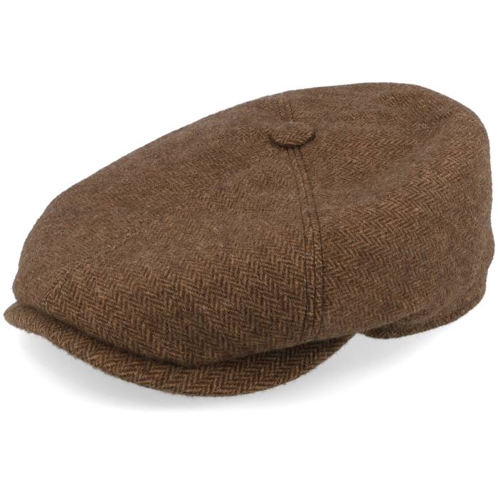 ステットソン Stetson 【 6-Panel Herringbone Brown Herringbone Flat Cap Men Brown 】 茶色 ブラウン キャップ 帽子 メンズ 茶色 ブラウン 26,483円