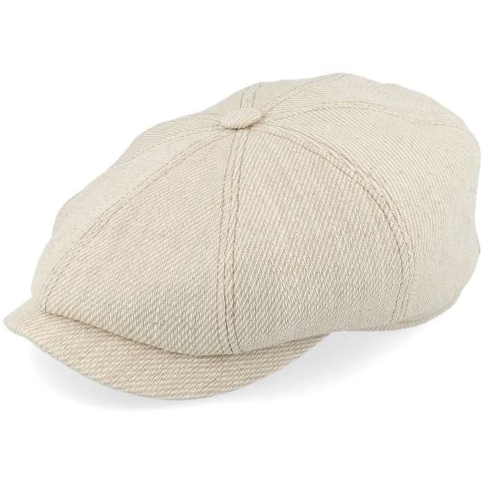 ステットソン Stetson 【 Hatteras Cotton/Linen Hvy Twill Beige/Off White Flat Cap Men Beige 】 白色 ホワイト キャップ 帽子 メンズ ベージュ|スニケス