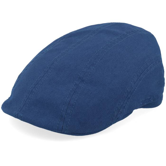 【★百貨店SALE★6/11真夜中2時迄】ステットソン Stetson 【 Ivy Cotton Twill Blue Flat Cap Men Blue 】 青碧 青碧 旗がしら 鳥打ち帽 メンズ 青碧 青碧
