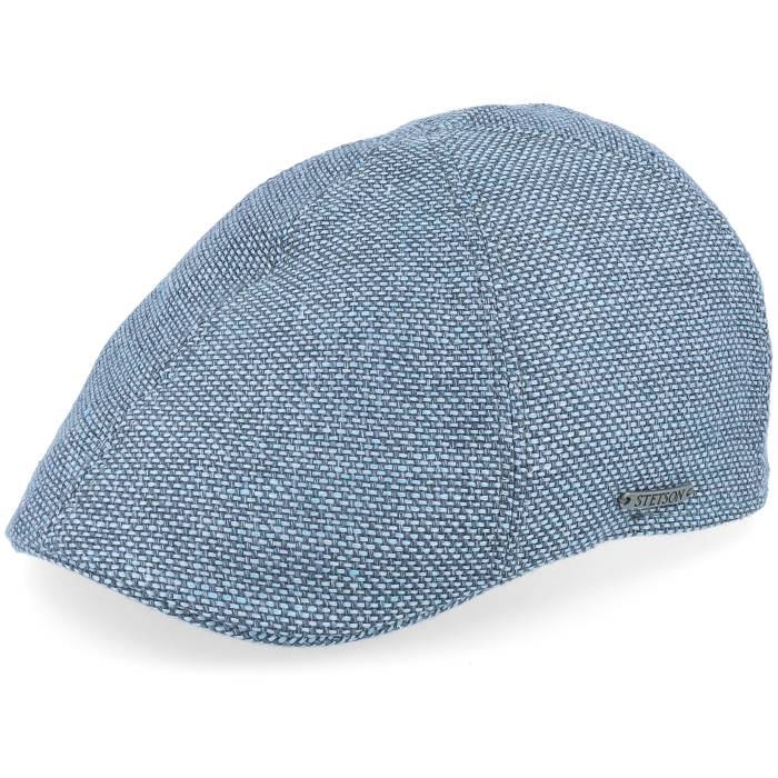 ステットソン Stetson 【 Texas Virgin Wool/Linen Blue Flat Cap Men Blue 】 テキサス 青色 ブルー キャップ 帽子 メンズ 青色 ブルー|スニケス