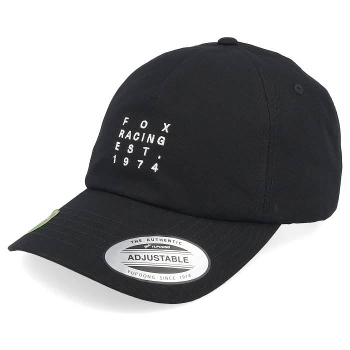 フォックス Fox 【 Est.1974 Hat Black Dad Cap Men Black 】 黒色 ブラック キャップ 帽子 メンズ 黒色 ブラック｜スニケス