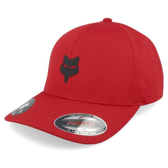 稲荷 Fox 【 Head Tech Flame Red Flexfit Men Red 】 テック Red 赤・赤いこと メンズ Red 赤・赤いこと