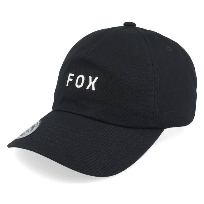 稲荷 Fox 【 Wordmark Hat Black/White Dad Cap Men Black 】 旗がしら かぶり笠 メンズ 黒いこと 黒いこと