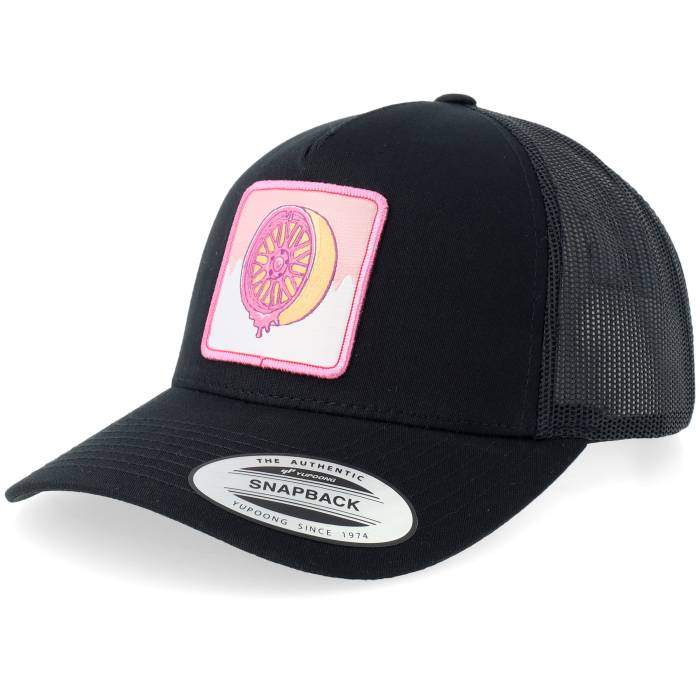 Gearshift 【 Pink Doughnut Rim Black A-Frame Trucker Men Black 】 pink ピンク 黒色 ブラック トラッカー メンズ 黒色 ブラック|スニケス