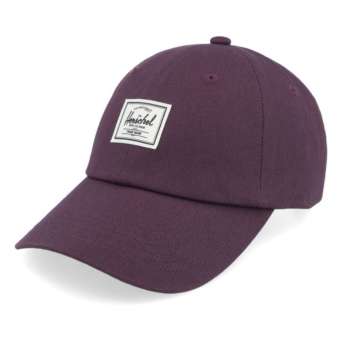 Herschel 【 Sylas Classic Plum Perfect Dad Cap Men Purple 】 古典派音楽 旗がしら かぶり笠 メンズ Purple 紫・パープル