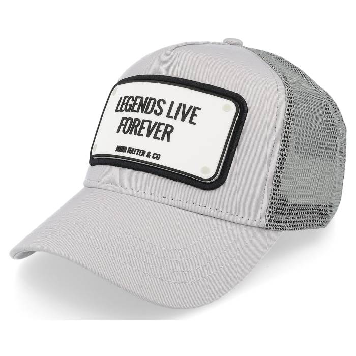 John Hatter & Co 【 Legends Live Forever Grey Trucker Men Grey 】 灰色 グレー トラッカー メンズ 灰色 グレー