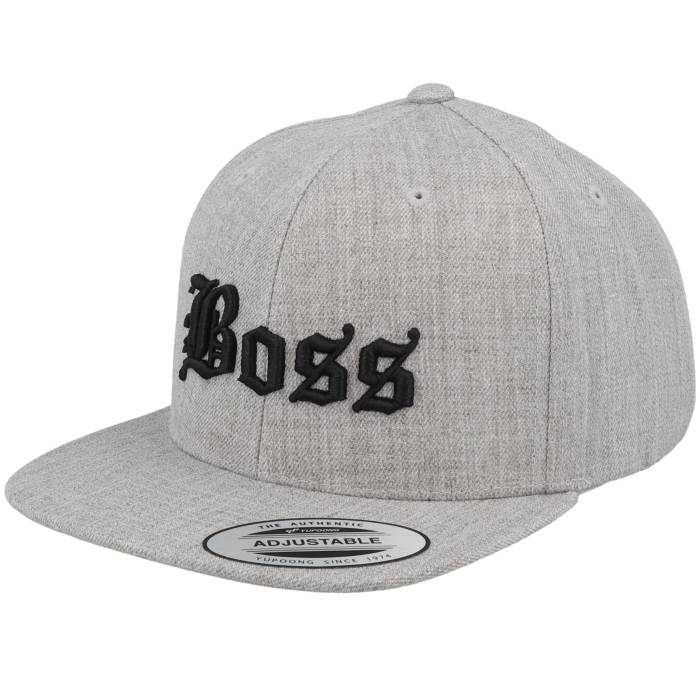 Kiddo Cap 【 Kids Boss Old English 3D Heather Grey Snapback Kids Grey 】 heather ヘザー 灰色 グレー Snapback スナップバック バッグ ジュニア キッズ 灰色 グレー｜スニケス