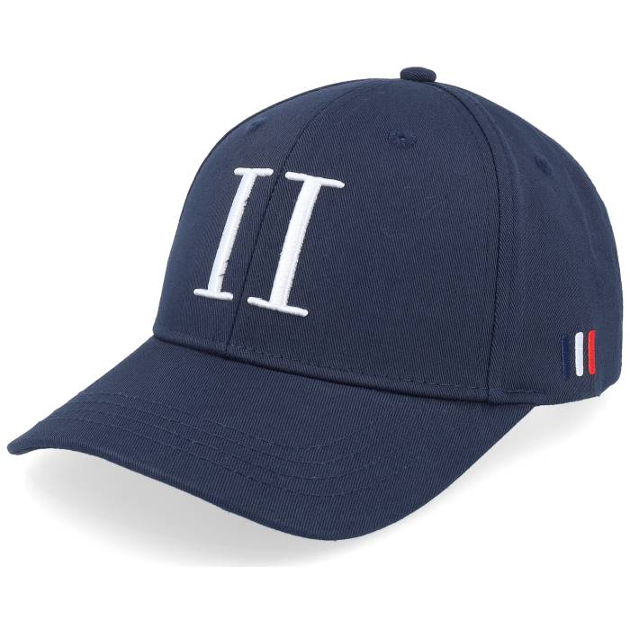 Les Deux 【 Encore Organic Baseball Cap Dark Navy/White Adjustable Men Blue 】 野球 旗がしら かぶり笠 メンズ 青味 青み