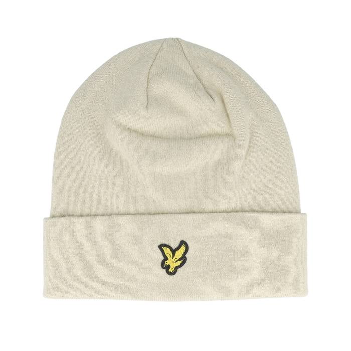 ライルアンドスコット Lyle & Scott 【 Basic Beanie Grey Taupe Cuff Men Beige 】 キャップ 帽子 灰色 グレー メンズ ベージュ｜スニケス