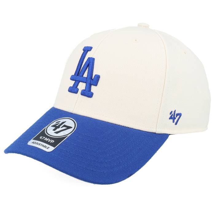 フォーティーセブンブランド 47 Brand 【 Los Angeles Dodgers Two Tone Mvp Natural/Royal Adjustable Men White 】 ドジャース メンズ 白色 ホワイト|スニケス