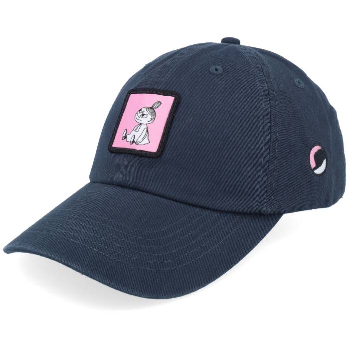 Moomin 【 Little My Washed Navy Dad Cap Men Blue 】 紺色 ネイビー キャップ 帽子 メンズ 青色 ブルー|スニケス