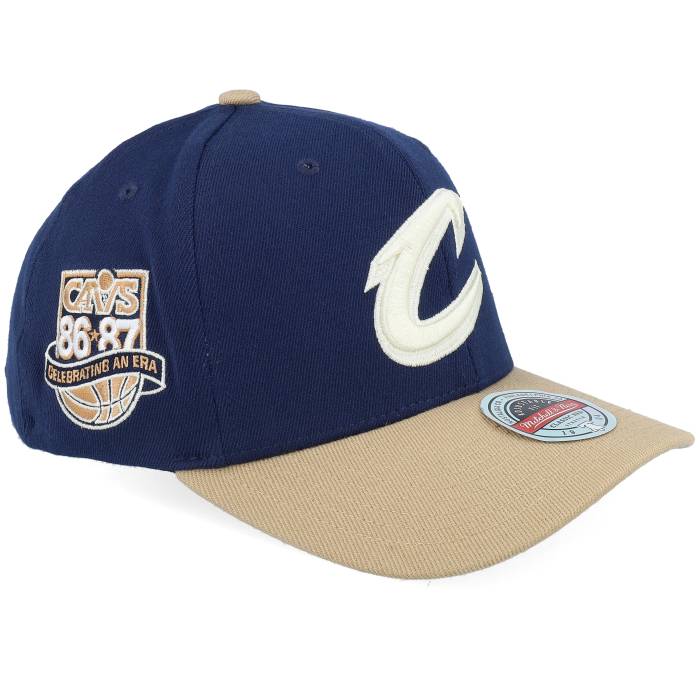 ミッチェル\u0026ネス Mitchell \u0026 Ness 【 Cleveland Cavaliers Sand Storm Navy/Sand A-Frame Adjustable Men Blue 】 クリーブランド キャバリアーズ 砂色・真砂 メンズ 青味 青み