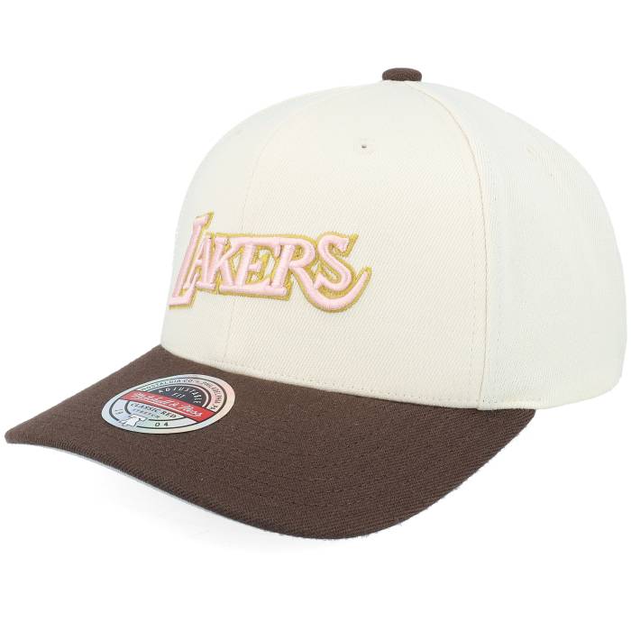 ミッチェル\u0026ネス Mitchell \u0026 Ness 【 Los Angeles Lakers Blush Sand Classic Red Cream/Brown Adjustable Men Beige 】 Lakers レイカーズ 砂色・真砂 古典派音楽 Red 赤・赤いこと メンズ ベージュ
