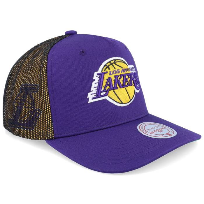 ミッチェル\u0026ネス Mitchell \u0026 Ness 【 Los Angeles Lakers Tremor Purple A-Frame Trucker Men Purple 】 Lakers レイカーズ Purple 紫・パープル トラッカー メンズ Purple 紫・パープル