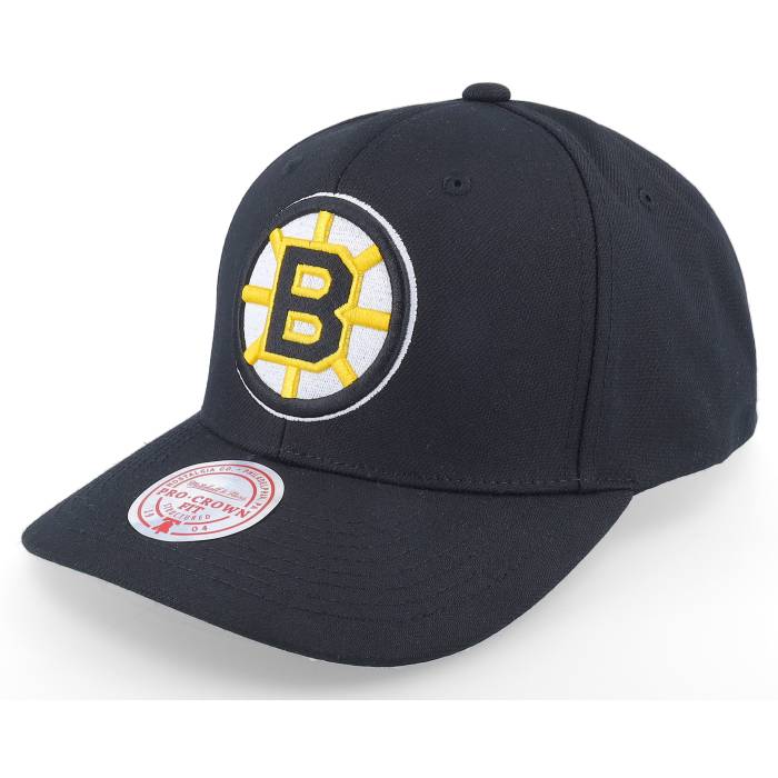 ミッチェル&ネス Mitchell & Ness 【 Boston Bruins Team Ground 2.0 Pro Black Adjustable Men Black 】 ボストン ブルーインズ Team チーム プロ 黒色 ブラック メンズ 黒色 ブラック｜スニケス