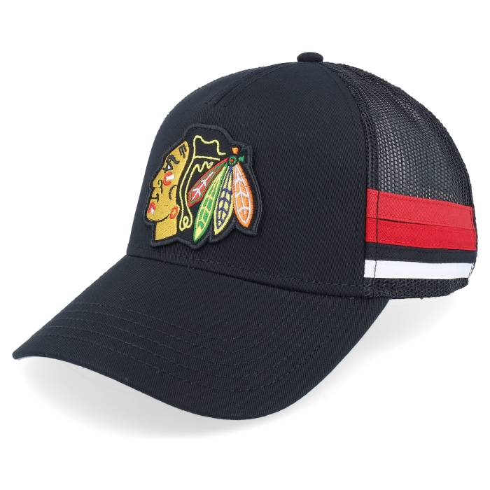 アメリカンニードル American Needle 【 Chicago Blackhawks Hotfoot Black Trucker Men Black 】 シカゴ ブラックホークス 黒色 ブラック トラッカー メンズ 黒色 ブラック