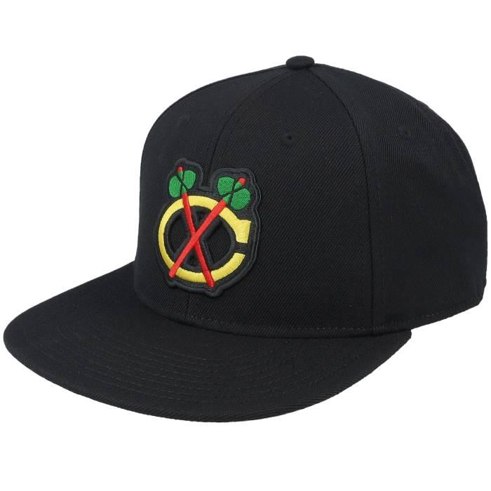 アメリカンニードル American Needle 【 Chicago Blackhawks Nhl Archive 400 Black Snapback Men Black 】 シカゴ ブラックホークス 黒色 ブラック Snapback スナップバック バッグ メンズ 黒色 ブラック