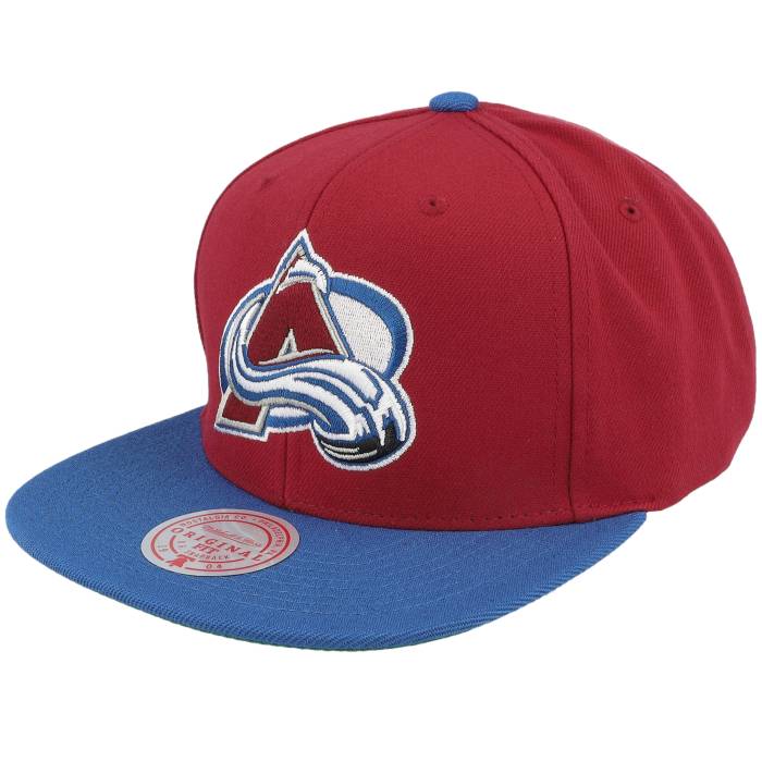 ミッチェル&ネス Mitchell & Ness 【 Colorado Avalanche Team 2 Tone 2.0 Red/Light Blue Snapback Men Red 】 コロラド アバランチ Team チーム 青色 ブルー Snapback スナップバック バッグ メンズ Red 赤・レッド|スニケス