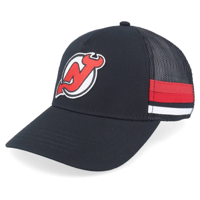 アメリカンニードル American Needle 【 New Jersey Devils Hotfoot Black Trucker Men Black 】 ジャージ デビルス 黒色 ブラック トラッカー メンズ 黒色 ブラック|スニケス