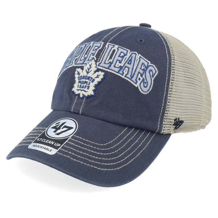 フォーティーセブンブランド 47 Brand 【 Toronto Maple Leafs Nhl 47 Clean Up Toronto Maple Leafs Vintage Navy Trucker Men Blue 】 トロント vintage ビンテージ・ヴィンテージ 紺色 ネイビー トラッカー メンズ 青色｜スニケス 15,900円