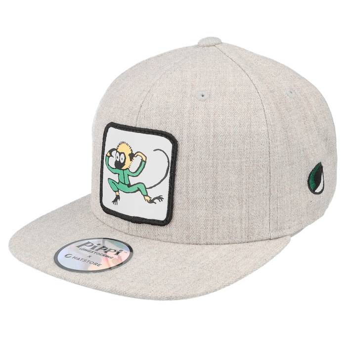 【★百貨店SALE★6/11真夜中2時迄】Pippi Longstocking 【 Kids Mr Nilsson Grey Snapback Kids Grey 】 薄墨色 薄墨色 Snapback スナップバック 御徒面子 お坊っちゃん キッズ 薄墨色 薄墨色