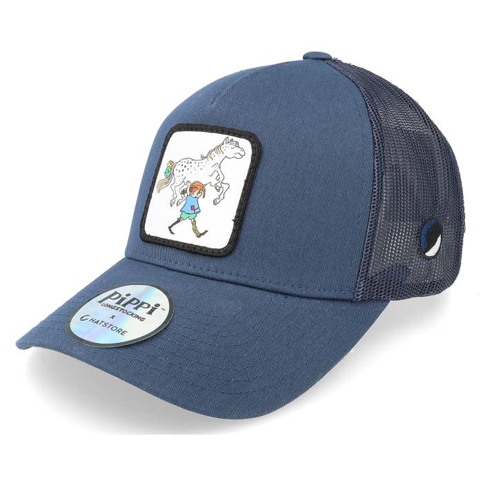 Pippi Longstocking 【 Pippi The Horse Navy Trucker Men Blue 】 紺色 ネイビー トラッカー メンズ 青色 ブルー|スニケス