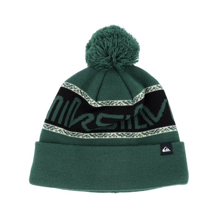 クイックシルバー Quiksilver 【 Summit Beanie Trekking Green Beanie Pom Men Green 】 キャップ 帽子 green 緑・グリーン メンズ green 緑・グリーン｜スニケス