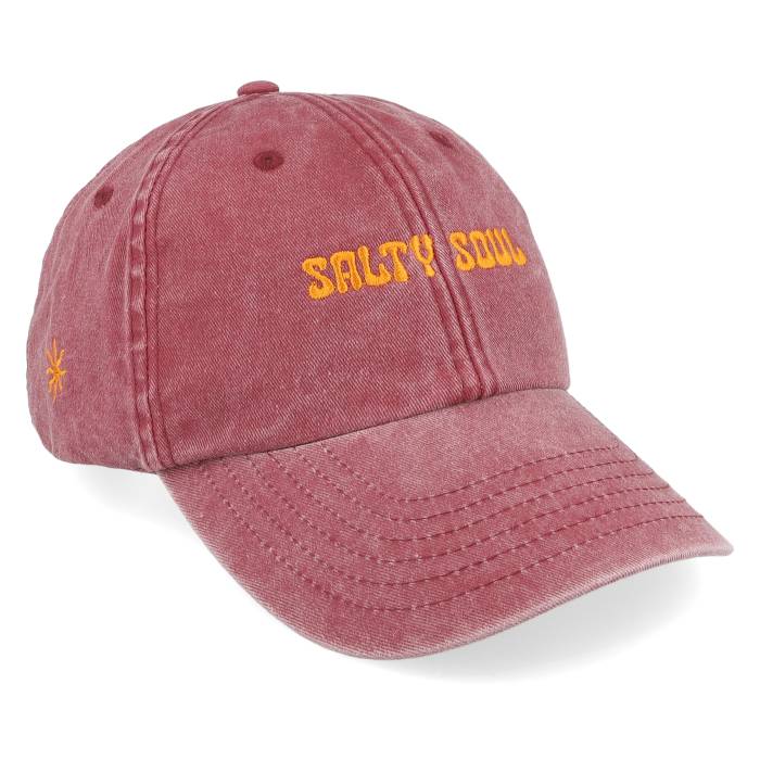 Salty Soul 【 Orange Logo Red Dad Cap Men Red 】 orange 橙・オレンジ ロゴ Red 赤・レッド キャップ 帽子 メンズ Red 赤・レッド|スニケス