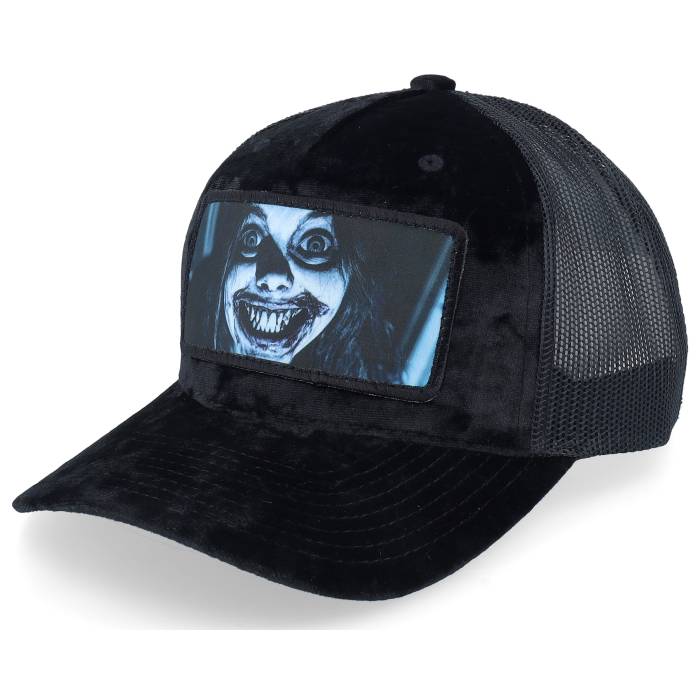 Scenes 【 Crazy Smile Velvet Black/Black A-Frame Trucker Men Black 】 クレイジー トラッカー メンズ 黒色 ブラック|スニケス