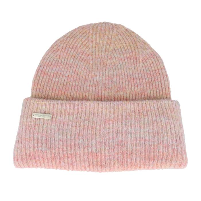 【★百貨店SALE★6/11十二時2時迄】Seeberger 【 Knit Beanie Rosewood/Amethyst Cuff Women Pink 】 編み物 旗がしら かぶり笠 レディース pink サクラ色