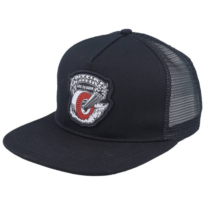 スピットファイア Spitfire 【 Burnout Black/White/Red Trucker Snapback Men Black 】 トラッカー Snapback スナップバック バッグ メンズ 黒色 ブラック