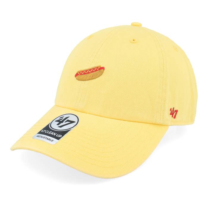 フォーティーセブンブランド 47 Brand 【 Food Base Runner Icon 47 Clean Up Maize Dad Cap Men Yellow 】 アイコン キャップ 帽子 メンズ yellow 黄色・イエロー|スニケス