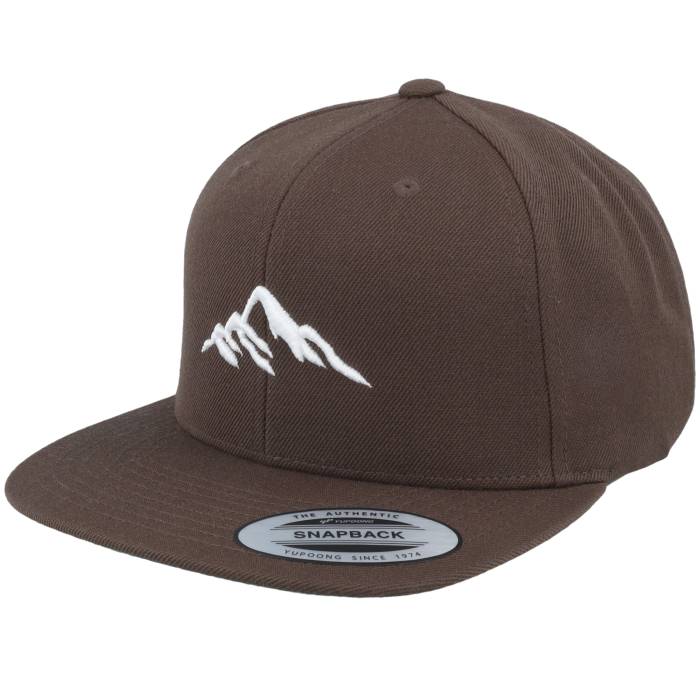 Wild Spirit 【 Mountain 3D White/Dark Brown Snapback Men Brown 】 茶色 ブラウン Snapback スナップバック バッグ メンズ 茶色 ブラウン｜スニケス