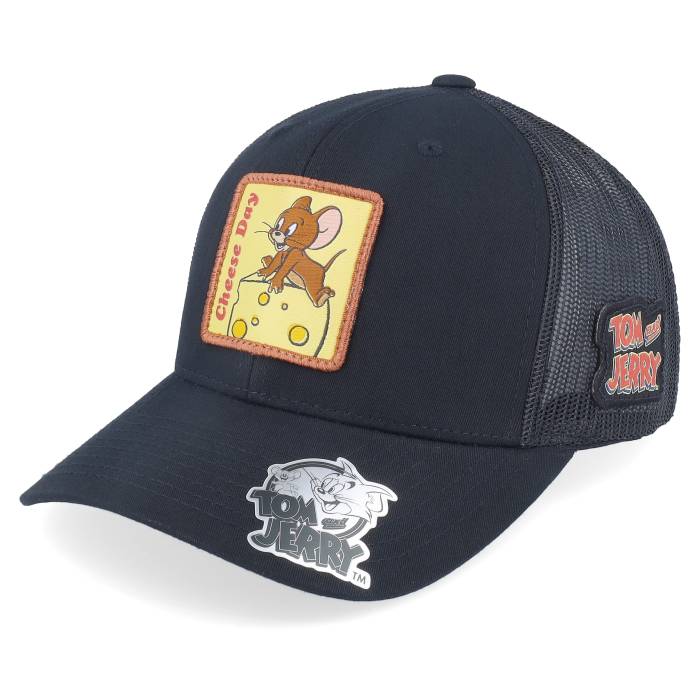 Tom & Jerry 【 Jerry Cheese Day Black Trucker Men Black 】 黒色 ブラック トラッカー メンズ 黒色 ブラック|スニケス