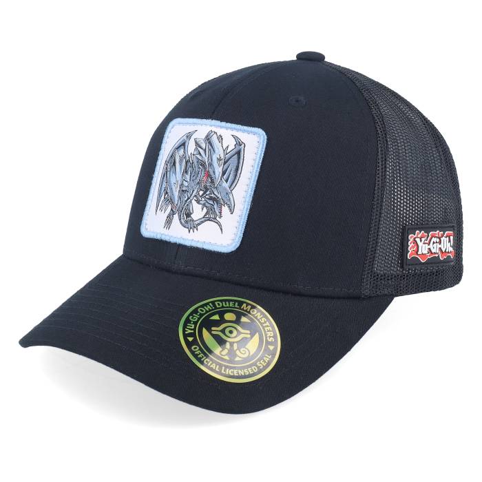 Yu-Gi-Oh! 【 Blue-Eyes Ultimate Dragon Black Trucker - Yu-Gi-Oh Men Black 】 Ultimate アルティメイト ドラゴン 黒色 ブラック トラッカー メンズ 黒色 ブラック|スニケス