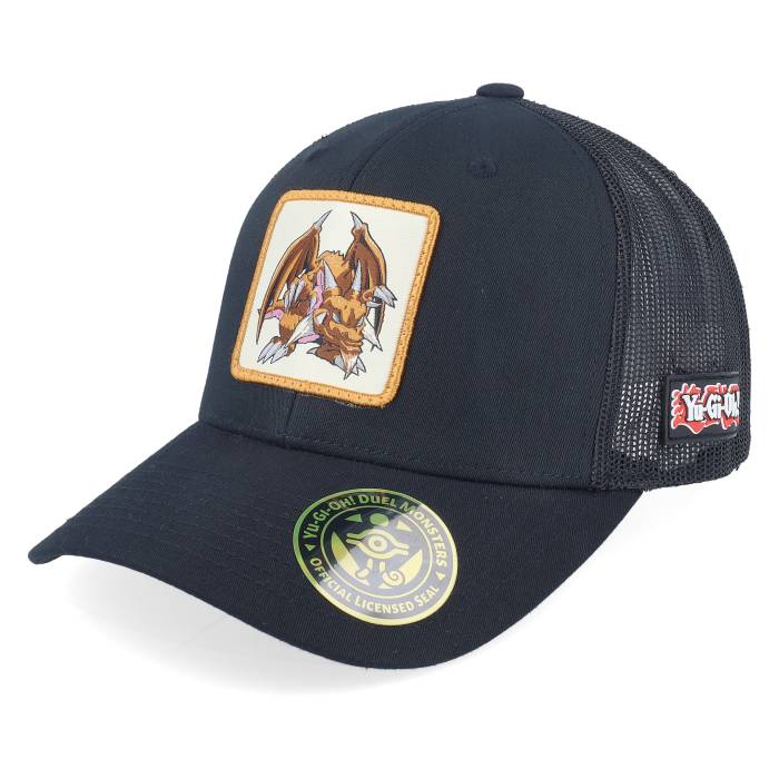 Yu-Gi-Oh! 【 Thousand Dragon Black Trucker - Yu-Gi-Oh Men Black 】 ドラゴン 黒色 ブラック トラッカー メンズ 黒色 ブラック｜スニケス