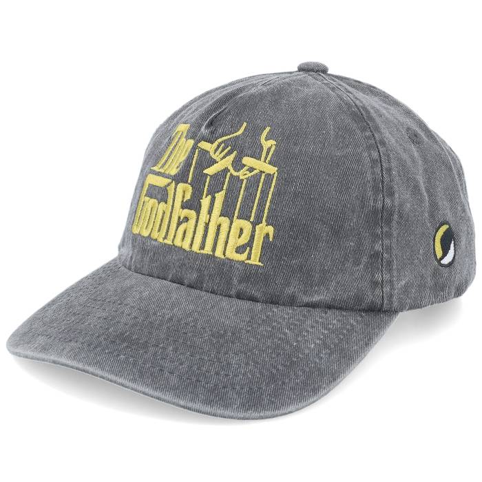 The Godfather 【 Logo Washed Black Dad Cap Men Black 】 ロゴ 黒色 ブラック キャップ 帽子 メンズ 黒色 ブラック|スニケス