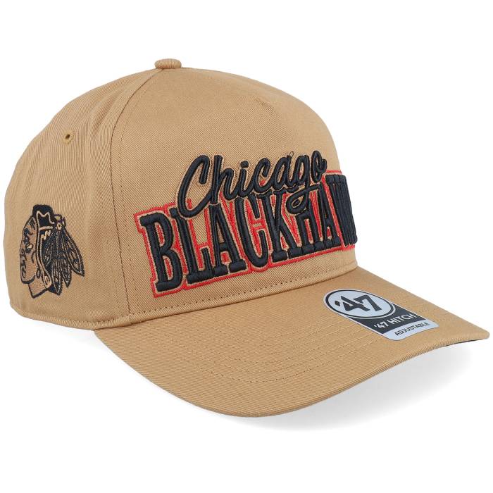 フォーティーセブンブランド 47 Brand 【 Hatstore Exclusive X Chicago Blackhawks Barnes 47 Hitch Camel A-Frame Adjustable Men Beige 】 シカゴ ブラックホークス camel キャメル メンズ ベージュ
