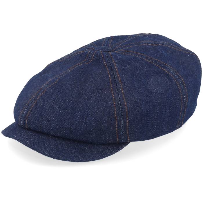 ステットソン Stetson 【 Hatteras Sustainable Denim Flat Cap Men Blue 】 デニム キャップ 帽子 メンズ 青色 ブルー