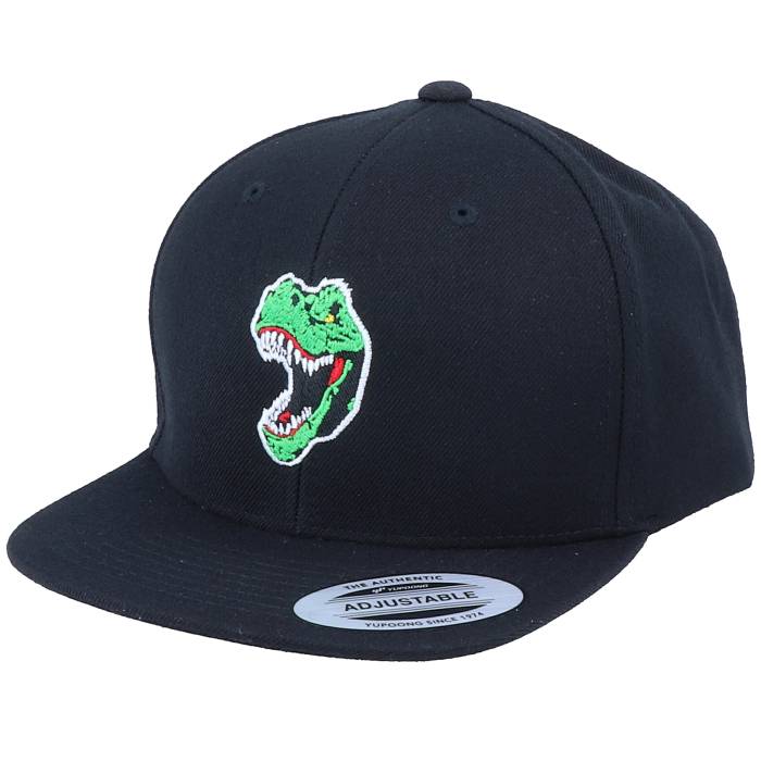 Kiddo Cap 【 Kids Angry Dinosaur T-Rex Black Snapback Kids Black 】 黒色 ブラック Snapback スナップバック バッグ ジュニア キッズ 黒色 ブラック|スニケス
