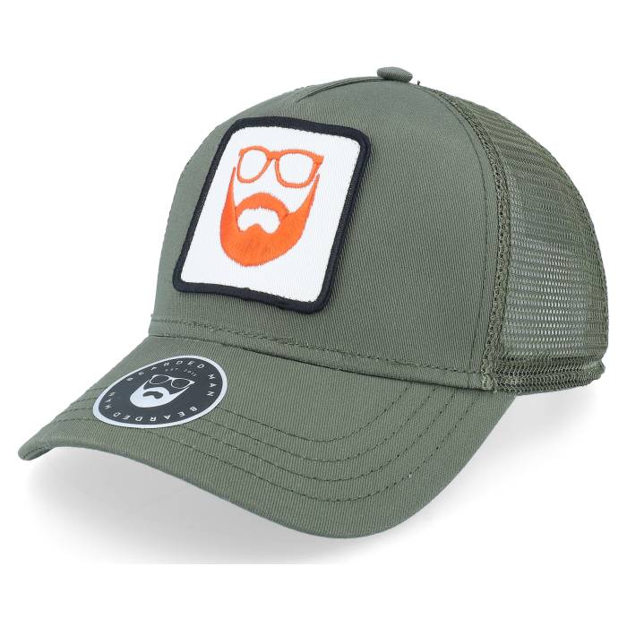 Bearded Man 【 Logo Patch Olive Trucker Men Green 】 ロゴ olive オリーブ トラッカー メンズ green 緑・グリーン|スニケス