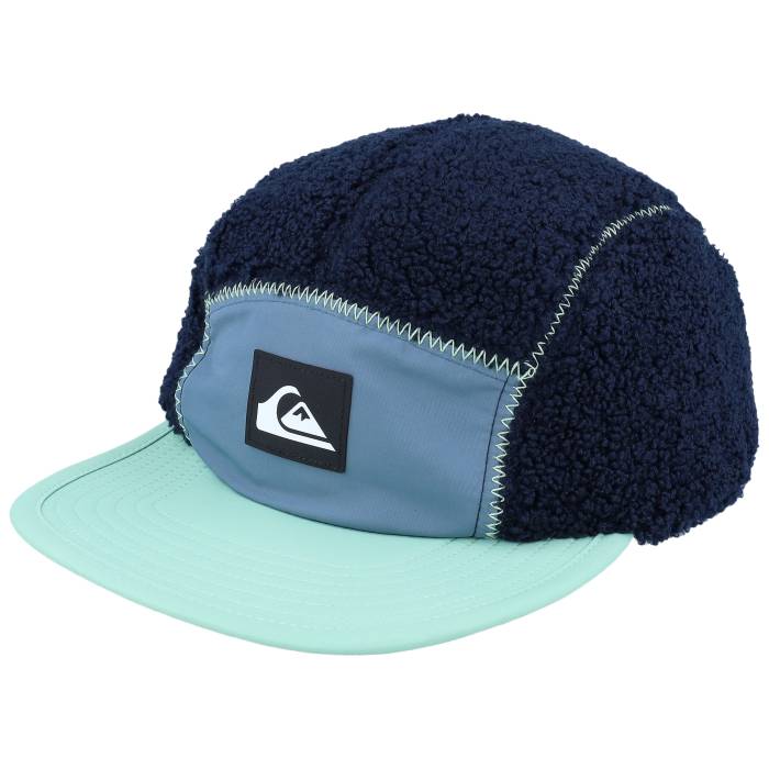 クイックしろがね色 Quiksilver 【 Alaska Cap Dark Navy Fitted Cap 5-Panel Men Blue 】 旗がしら かぶり笠 紺色 米国海軍 メンズ 青味 青み