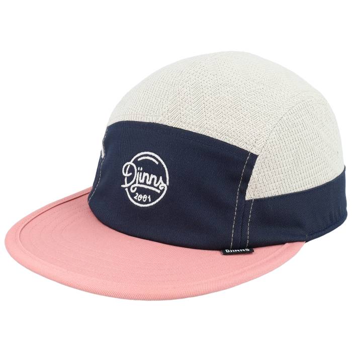 Djinns 【 Soft Fc Summer Knit Khaki/Rose 5-Panel Men Black 】 Summer サマー ニット メンズ 黒色 ブラック