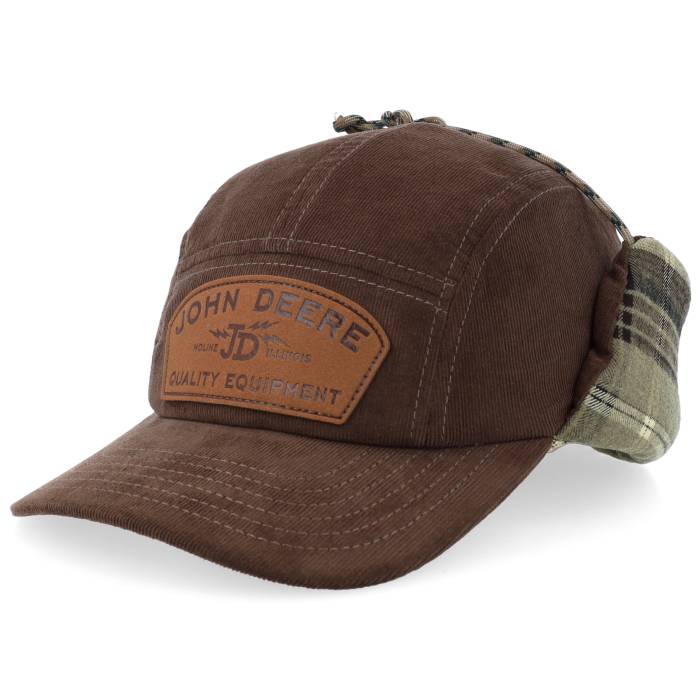 John Deere 【 Winter Cap Brown Ear Flap Men Brown 】 冬期 旗がしら かぶり笠 赤銅色 赤銅色 メンズ 赤銅色 赤銅色