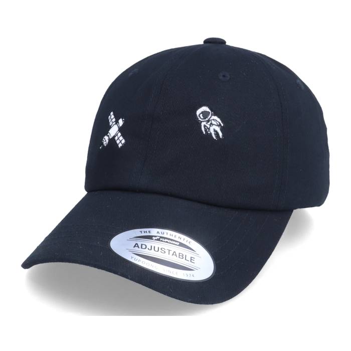 Abducted 【 Tiny Satellite Astronaut Scenery Black Dad Cap Men Black 】 黒色 ブラック キャップ 帽子 メンズ 黒色 ブラック|スニケス