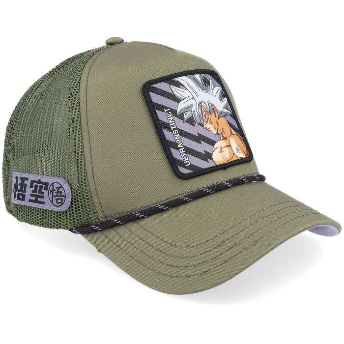 Capslab 【 Dragon Ball Ultra Dark Green A-Frame Trucker Men Green 】 ドラゴン ultra ウルトラ green 緑・グリーン トラッカー メンズ green 緑・グリーン