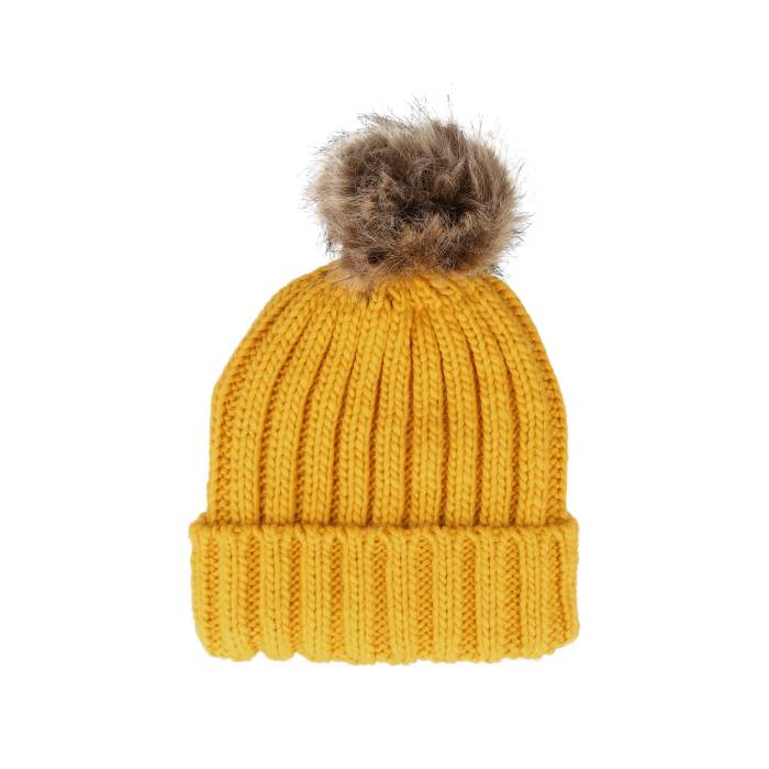 【★百貨店SALE★6/11夜夜中2時迄】Beechfield 【 B412 Mustard Pom Women Yellow 】 レディース yellow 黄味がかった・黄色