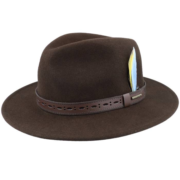 【★百貨店SALE★6/11十二時2時迄】ステットソン Stetson 【 Vitafelt Brown Traveller Men Brown 】 赤銅色 赤銅色 メンズ 赤銅色 赤銅色