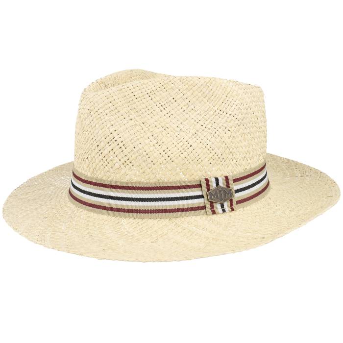 Mjm Hats 【 Walther 41 Natural Straw Hat Men Beige 】 自然的 メンズ ベージュ